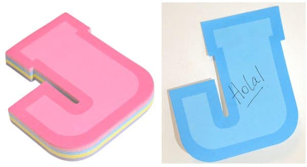 Block Apuntes Engomado Letras - Imagen 2