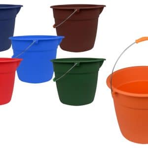 Balde Plastico 9Lt Con Asa 24Cm Alt 28Cm Diam Material Reciclado Haixing