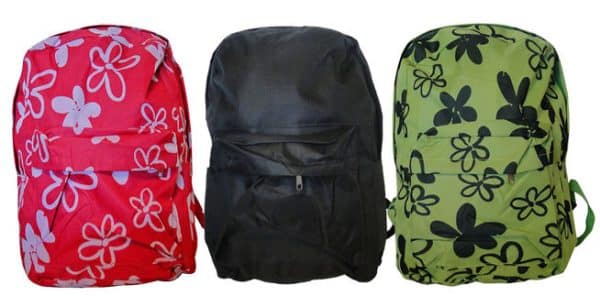 Mochila Liceal Flores 41X30X15