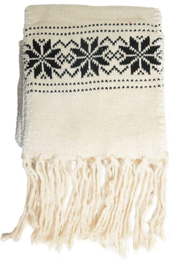 Bufanda Lana Diseño Bariloche C/Forro Polar 130X20Cm - Imagen 2