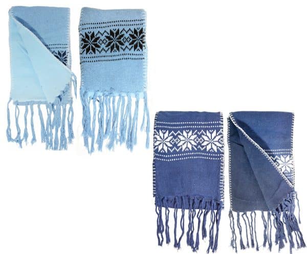 Bufanda Lana Diseño Bariloche C/Forro Polar 130X20Cm - Imagen 3