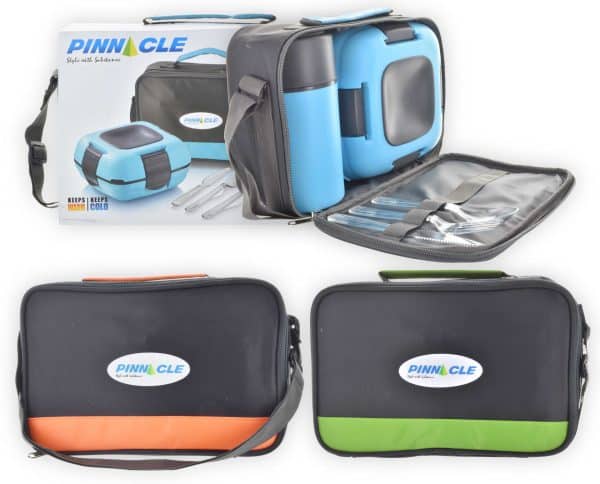 Lunchera Pinnacle 6P Bolso Termo Recipiente Hermeticocubiertos - Imagen 2