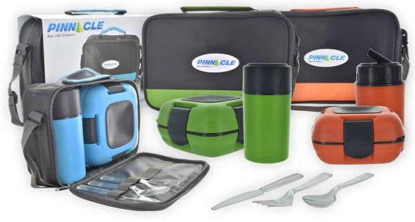 Lunchera Pinnacle 6P Bolso Termo Recipiente Hermeticocubiertos