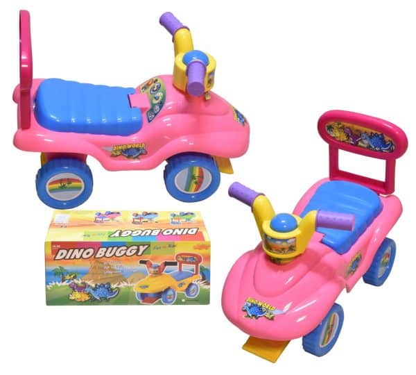 Buggy Moto Con Respaldo Rosada Pink Q1