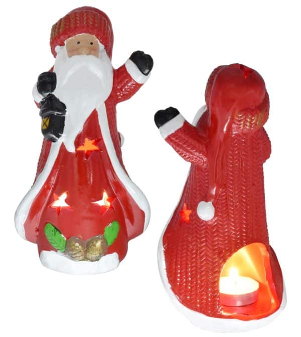 CANDELABRO PAPA NOEL 10X19CM 17677 Q48 - Imagen 3