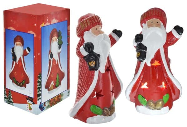 CANDELABRO PAPA NOEL 10X19CM 17677 Q48