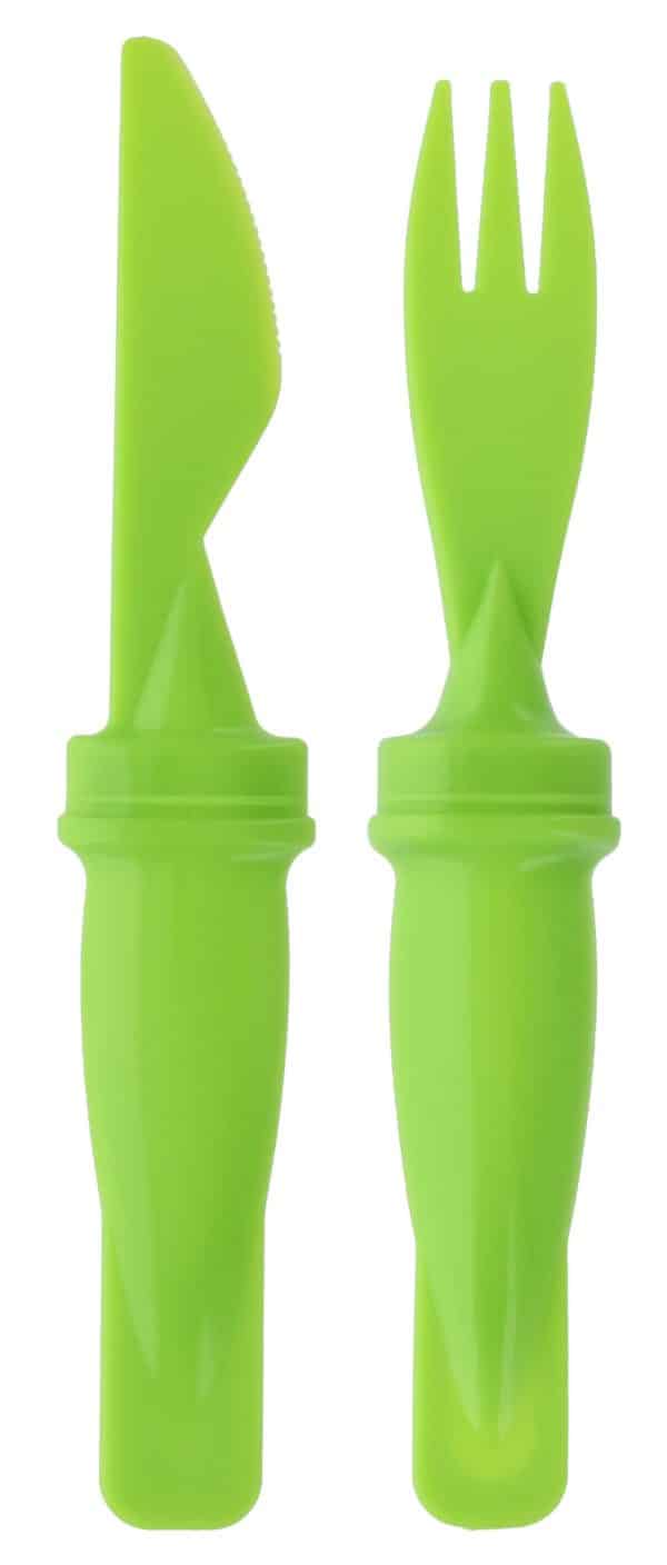 Jgo Cubiertos 3Pcs Infantil P/Lunchera Tenedor-Cuchillo-Cuchara Plast - Imagen 2