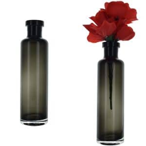 Florero Forma Botella Vidrio