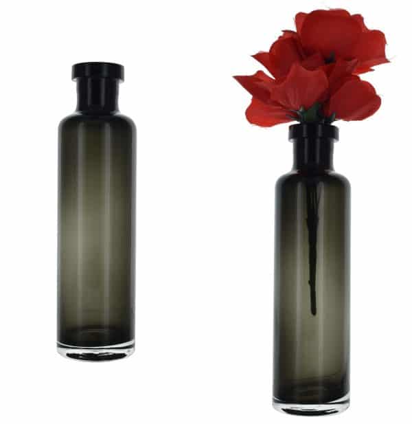 Florero Forma Botella Vidrio