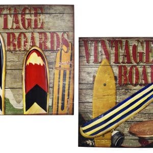 Cuadro Madera Diseño Tablas De Surf /233