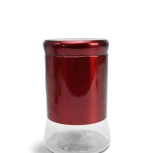 Frasco Vidrio Y Metal Decorado Metalizado Liso 17.5X10Cm -3