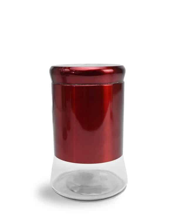 Frasco Vidrio Y Metal Decorado Metalizado Liso 17.5X10Cm -3