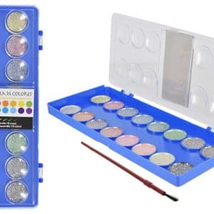Acuarela Con Glitter X16Uds