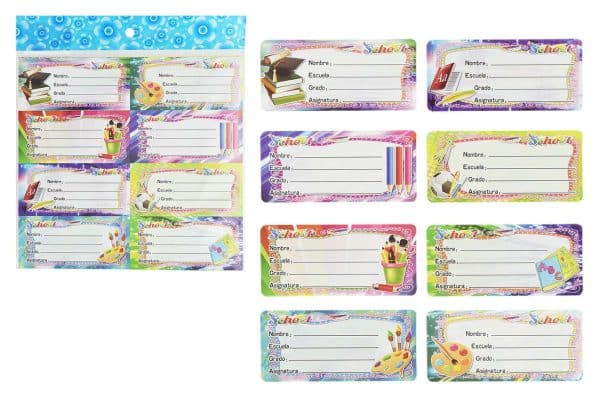 ETIQUETAS X80UDS PARA CUADERNO