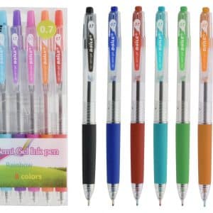 Boligrafo Gel X8Uds 0.7Mm Dif Colores Estuche Pvc