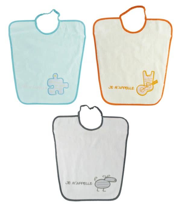 Babero Tela Esponja Y Pvc 34.5X37.5Cm - Imagen 3