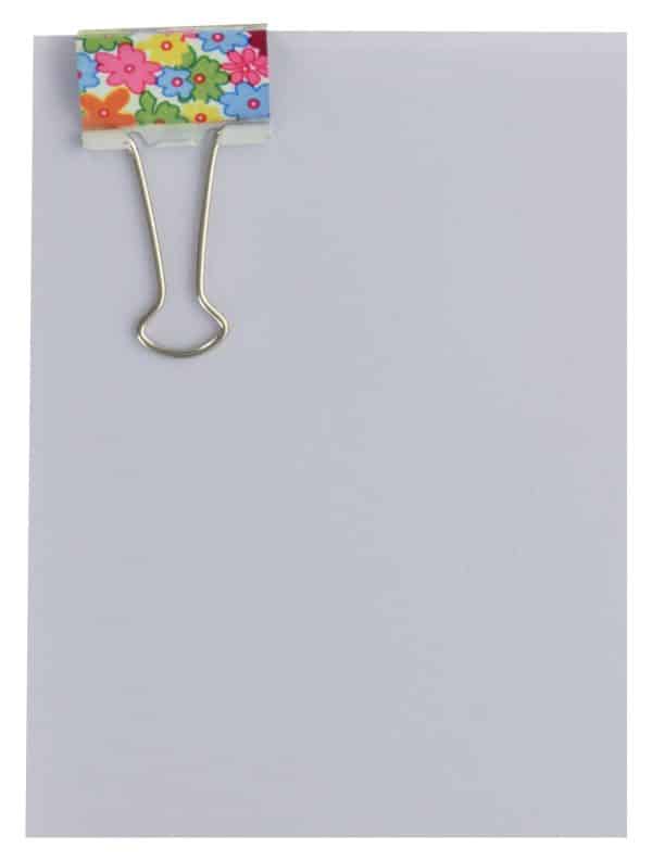 Aprieta Papel X5Pcs Picasso Metal Con Flores Blister - Imagen 2