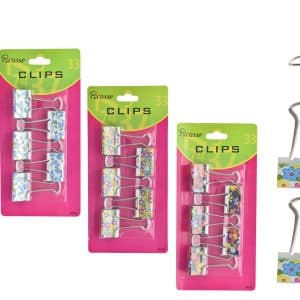 Aprieta Papel X5Pcs Picasso Metal Con Flores Blister