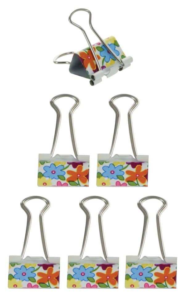 Clip De Metal Picasso Con Flores X 8 Pcs - Imagen 2