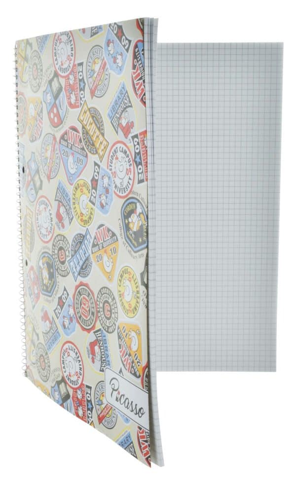 Cuadernola Picasso Tapa Flexible 70 Hojas Cuadriculada -2 - Imagen 2