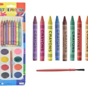 Acuarela X8Uds + 8 Crayolas