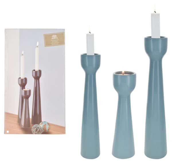 Candelabro De Ceramica X 3