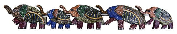 Elefante Bali Wall De Madera Para Colgar Aborigen Decorado 100Cm Elp 11.16-100A