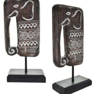 Elefante Bali Stick De Madera 40Cm 3 Diseños Elp 13.09