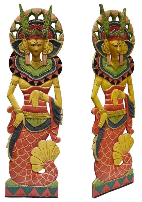 Adorno Bali Figura Hindu De Madera Para Colgar Decorado 100Cm