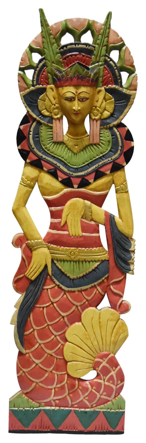 Adorno Bali Figura Hindu De Madera Para Colgar Decorado 100Cm - Imagen 2