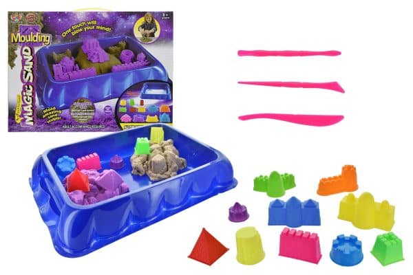 Caja Con Arena Plasticina Y 10 Moldes