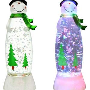 LAMPARA CON AGUA Y GLITTER 24X9 CM 20195 Q12 M.1