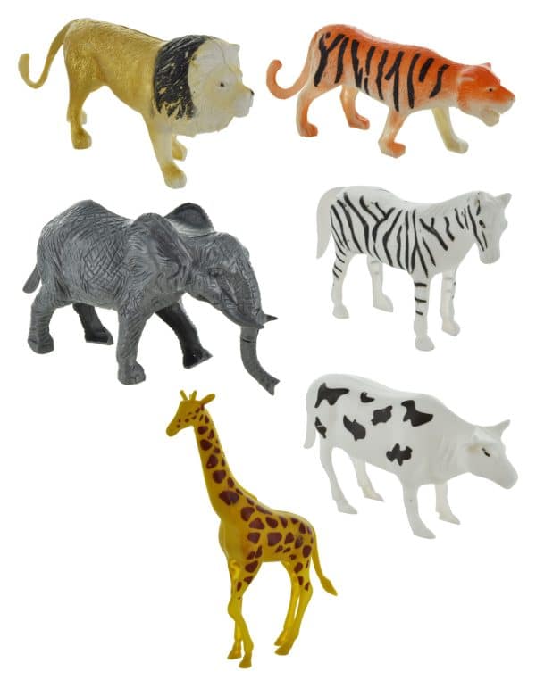 Animales Y Arboles Plastico En Caja --1 M.24 - Imagen 2