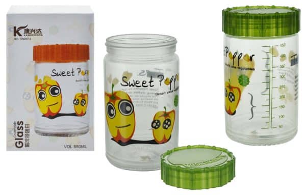 Frasco De Vidrio Con Tapa 450Ml