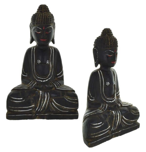 Adorno Buda Bali De Madera - Imagen 2