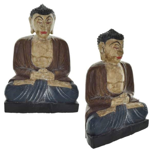 Adorno Buda Bali De Madera - Imagen 3