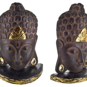 Mascara Buda Bali De Madera 30Cm C/Base Msk 186