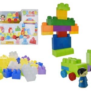 Bloques Para Armar 86Pcs Tren Y Muñecos En Caja -313H-5A